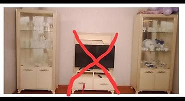 - Məhsul: Vitrin dolabları dəsti (2 ədəd) Təcili Satılır Endirim