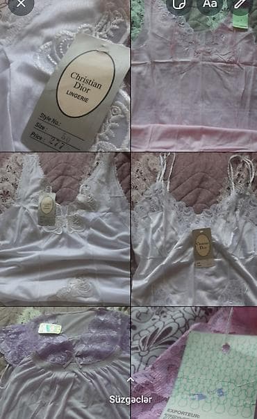 ağ şalvar kişi: Christian Dior Lingerie – qadın gecə paltarları və kombinlər - Brend — 1