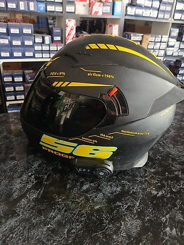 volta vs 1: Motodəbilər üçün inteqrall kask - Model: “56 PROGP” qrafik dizaynlı — 1