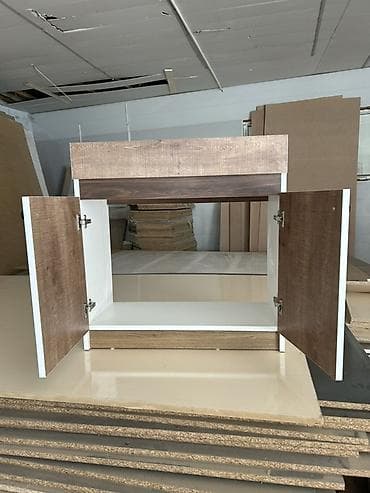 2 qapili dolablar: Mətbəx/Qonaq otağı üçün ikiqapılı saxlama dolabı - Material — 2