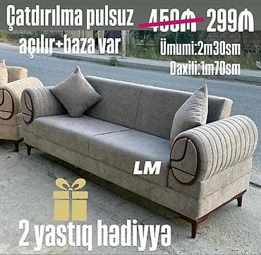 Divanlar: Divan Müasir dizaynla ENDİRİMLƏ 💃🏻 Qiymət : 299 ₼ Yeni və — 2