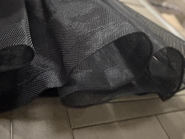 torlu qadın ətəkləri: Qara şifon/til tipli torlu ətək - Rəng: dərin qara - Parça: incə — 4