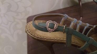 sandalet: Босоножки Италия кожаные размер 38 один раз на свадьбу обувала — 4