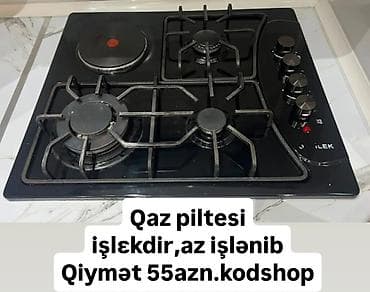 Plitələr və bişirmə panelləri: Qaz plitəsi işləkdir, az işlənib. Qiymət 55 AZN. kodshop” — 1