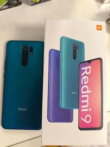iphone 11 elde: Redmi 9, 32 GB, rəng - Mavi, İki sim kartlı — 1