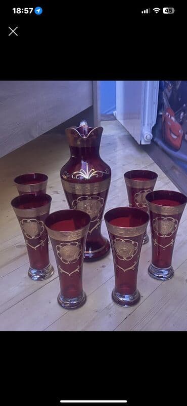 setka qapi qiymeti: Stəkanlar, rəng - Qırmızı — 1