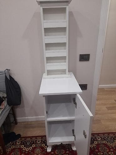 Дом и сад: Ağ rəngdə ağacdan hazırlanmış kompakt saxlama mebeli dəsti. Tərkibi — 2