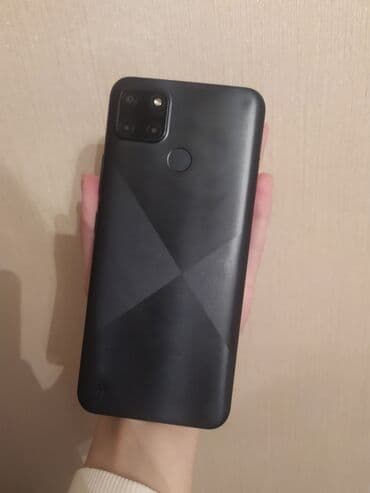 telfonlar işlənmiş: Realme C21, 64 GB, rəng - Qara, Barmaq izi — 2