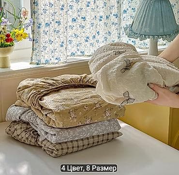 art tekstil: 90×200 sm. 100% pambıq Tənzimlənən rezinli çarpayı çarşafı, yataq üçün — 3