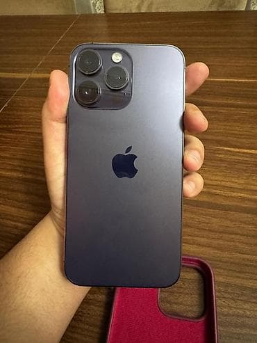 appl: IPhone 14 Pro Max, 128 GB, Deep Purple, Barmaq izi, Face ID, Sənədlərlə — 5