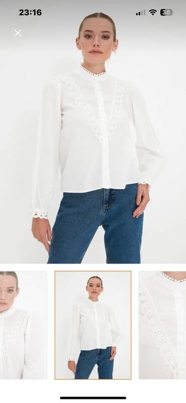 köynək qadın: Yenidir. 35 azn sifaris edilib. Trendyolda qiymete baxa bilersiz — 2