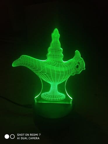 светодиодное табло бегущая строка: 3D lampalar. 7 rəng çalarları və sinxron rejim özü rəngləri dəyişir — 5