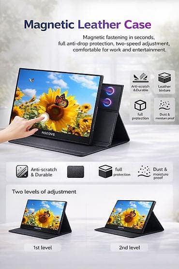 ev kalonkalar: 15.6” Portable Monitor – Sensorlu Ekran İş üçün ikinci ekran — 2