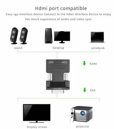 komputer notebook: HDMI to VGA Converter — 2