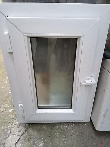 parket laki: Plastik (PVC) pəncərə çərçivəsi, şüşəli. - Rəng: ağ - Açılma — 1