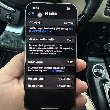 iphone aksesuar: IPhone 15 Pro Max, 128 GB, Gümüşü, Face ID — 4