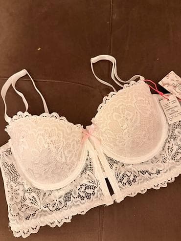 strap: Qaralar rəngli bəzəkli iki hissəli bikini dəsti - Üst: Straplı — 7