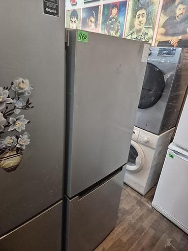 balaca xaladenik: 2 двери Indesit Холодильник Продажа, цвет - Серебристый — 2