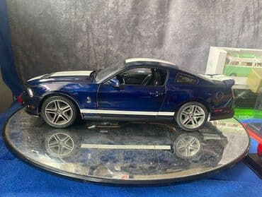 metbex tavan modelleri: Коллекционная модель Ford Mustang Shelby GT500 blue with white stripe — 18