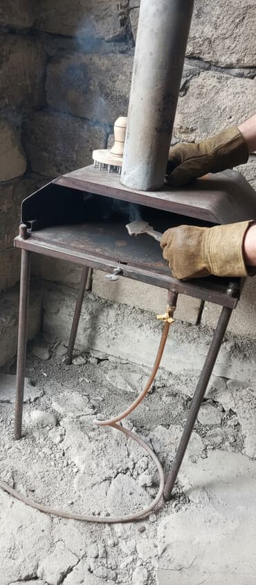 ремонт ламината: Qazla işləyən metal soba/mini fırın - Material: qalın metal korpus — 1