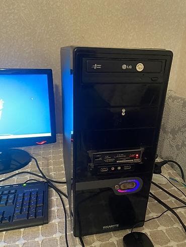 ikinci el komputer: Masaüstü kompüter dəsti Tərkibi: - LG LCD monitor - GIGABYTE — 3