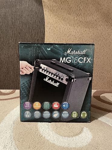 Amfilər və pedallar satılır. Qiymətlər: Marshall MG15CFX - 390 AZN