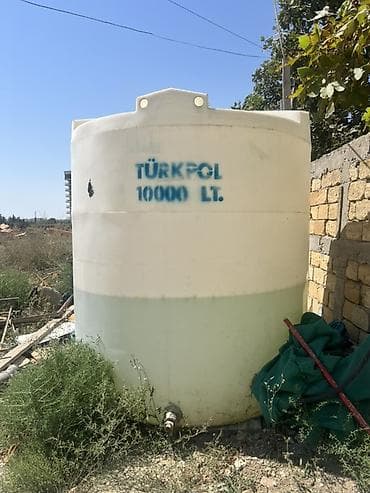 plasmas qapi: Türkpol su çəni – 10 000 litr - Həcm: 10 000 L (üzərində işarələnib) — 1