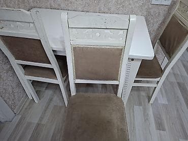 stol dest: Для кухни, Нераскладной, Прямоугольный стол, 4 стула — 4