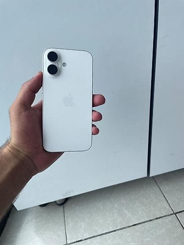 ıphone 16 plus: IPhone 16, 256 GB, Ağ, Face ID — 1