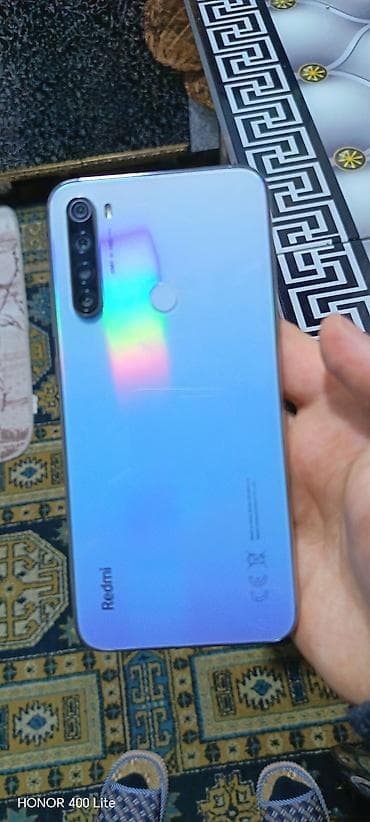 ağ qulaq: Xiaomi Redmi (ağ/mavi gradient rəng) smartfon hec bir problem yoxdur — 1