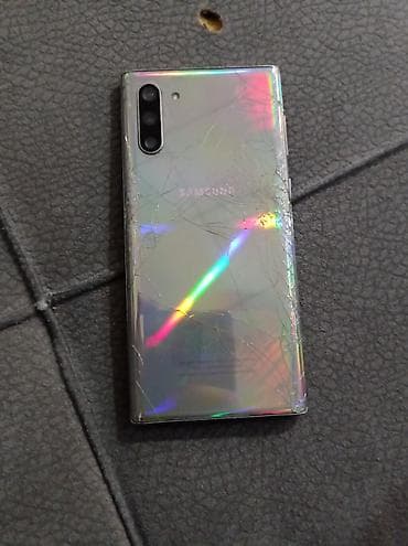samsung not 8 ekran: Samsung Note 10, rəng - Gümüşü, Qırıq — 1