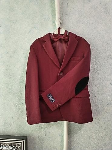 Uşaq üçün klassik kostyum dəsti – bordo rəng 6-7yaş. 1 dəfə istifadə