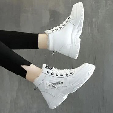 qış ayaqqabı: Ölçü: 39, rəng - Ağ, Yeni — 3