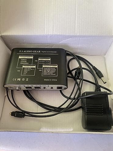 5.1 Audio Gear – Rəqəmsal səs dekoderi Xüsusiyyətlər: - Girişlər — 2