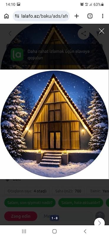 Kirayə evlər: Otaq yoldaşı axtarılır 1 nəfər xanım ya bəy fərq etməz. Bütün komunal — 1