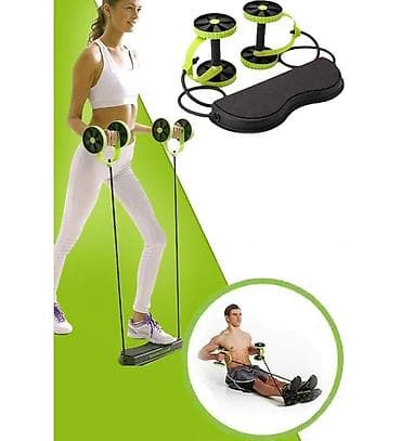 İdman və istirahət: AB Roller Resistance Bandli Fitness Seti Məhsul təsviri: - Evdə və — 8