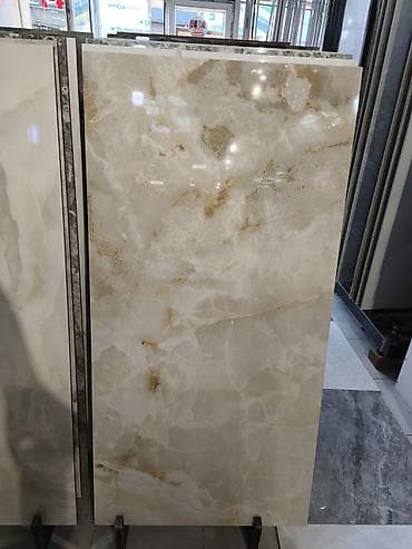 mermer panel: Böyük ölçülü keramika mərmər görünüşlü plitə - Material — 1