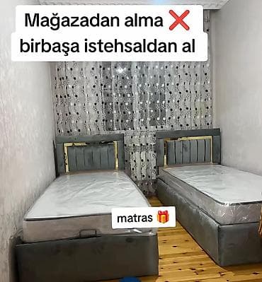 Yeni, Təknəfərlik çarpayı, Bazalı, Matras ilə, Siyirməsiz lalafo.az -da Yeni, Təknəfərlik çarpayı, Bazalı, Matras ilə, Siyirməsiz