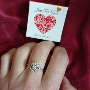 qirmizi ip qolbaqlar: Dəstə daxildir: Üzük, Gümüş — 6