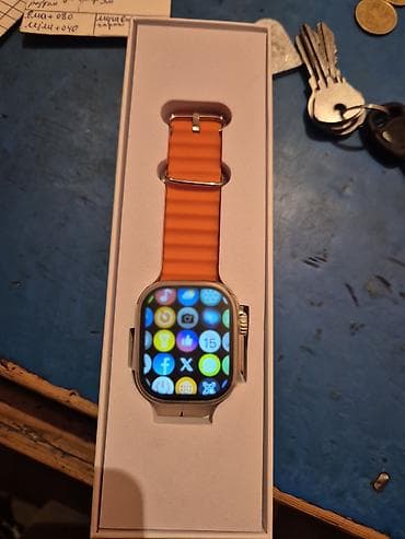 mobil saat: Smart saat, Borofone, Sensor ekran, rəng - Narıncı — 5