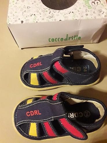 Детская обувь: Цвет - Синий Босоножки, Размер: 24, Для мальчиков — 4