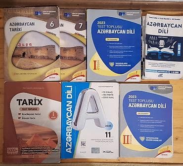 Azərbaycan dili və tarix üzrə dərs vəsaitləri və test topluları dəsti