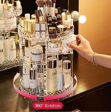 bil: 360° fırlanan kosmetik təşkilatçı - 360° Rotation: Yumşaq və səssiz — 4