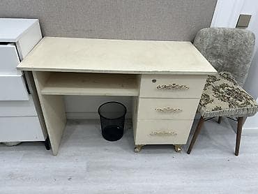 dirnaq masa: Düz masa, Polkalı, Siyirməli, MDF — 3