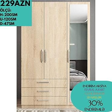 3 qapılı, Ağ, Açılan, Düz dolab — 5