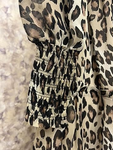duz don modelleri: Leopard naxışlı qadın donu - Üslub: Uzun, qat-qat ətəkli — 2