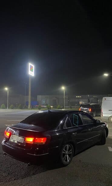 chevrolet hecbek modelleri: Hyundai Sonata sedan – qara rəng, 4 qapı, AZ 77-SY-287 dövlət nömrə — 3