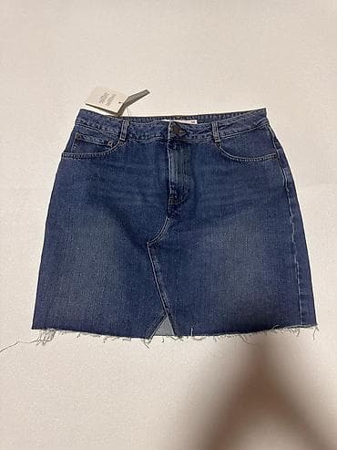 Cins ətək – 2 model bir arada - Material: klassik mavi denim (pambıq