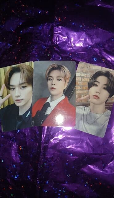 Sikkələr: K-pop fotokart seti - Məhsul: 3 ədəd kolleksiya fotokartı - Mövzu — 1