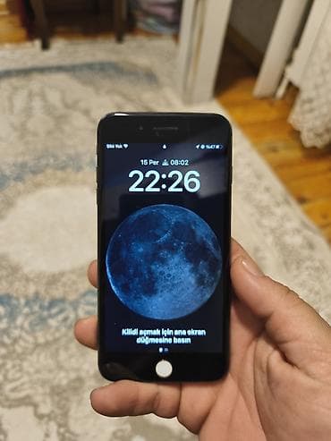 panel radyatır: IPhone 8 Plus, Qara, Barmaq izi — 1